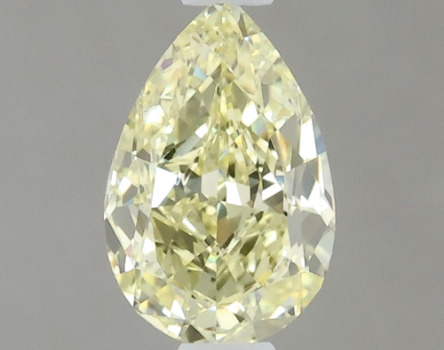 0.5 carat Faint Yellow-VS1 Natūralus Pear Deimantas (1)