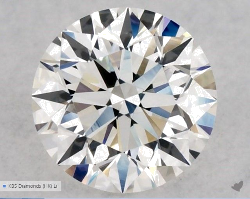 0.51 carat G-VVS2 Excellent cut Natūralus Round Deimantas (1)