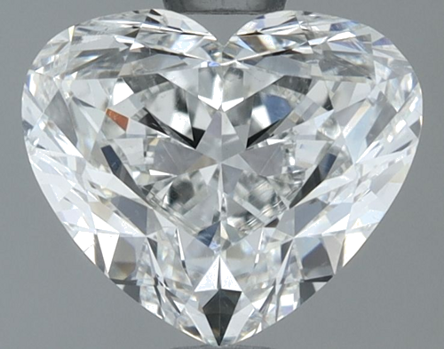 1.3 carat H-SI1 Natūralus Heart Deimantas (1)