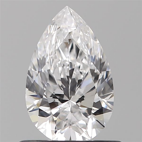 0.61 carat D-VVS2 Natūralus Pear Deimantas (1)