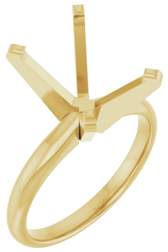 Sužadėtuvių Žiedas „Solitaire“ 14k yellow gold Oval 13.6mm x 10mm (1)
