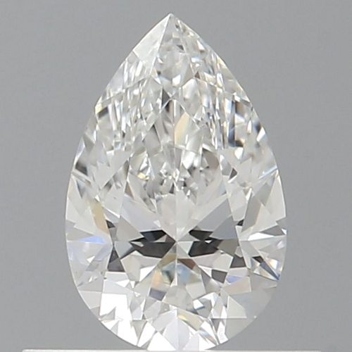0.5 carat F-VVS2 Natūralus Pear Deimantas (1)