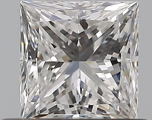 0.5 carat E-VS1 Natūralus Princess Deimantas (1)