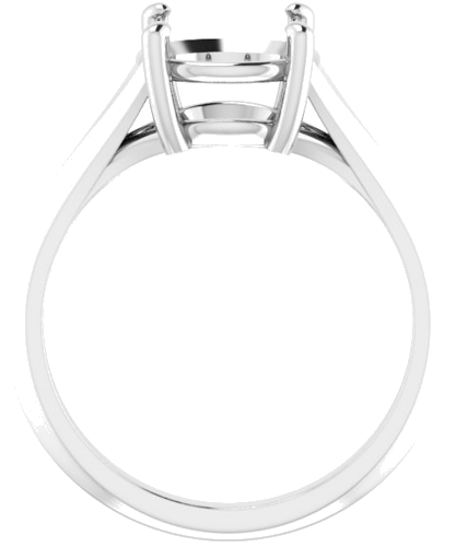Sužadėtuvių Žiedas „Solitaire Split Shank“ 14k white gold Round 8.8mm (2)