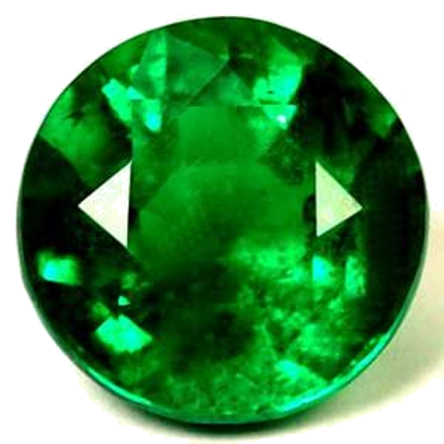 0.64 carat GREEN Round Smaragdas (1)