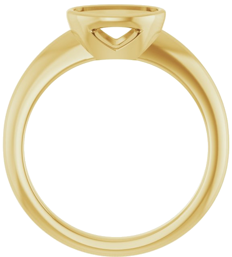 Sužadėtuvių Žiedas „Bezel-Set Solitaire“ 14k yellow gold Oval 8mm x 6mm (2)