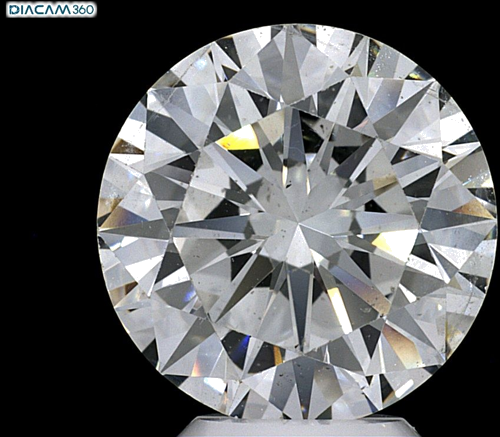 5.78 carat F-SI1 Excellent cut Natūralus Round Deimantas (1)