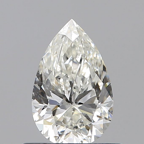 0.6 carat H-SI2 Natūralus Pear Deimantas (1)