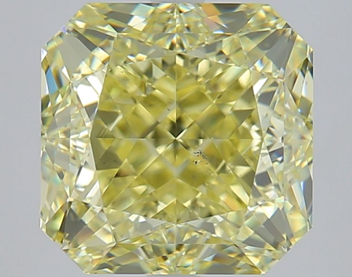 5.02 carat Fancy Light Yellow-VS2 Natūralus Radiant Deimantas (1)