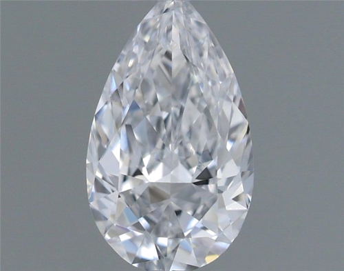 0.37 carat D-VVS2 Natūralus Pear Deimantas (1)