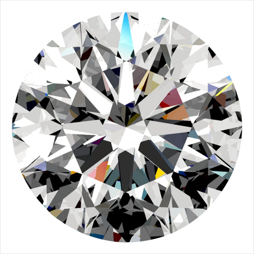 0.3 carat D-VS2 Excellent cut Natūralus Round Deimantas (1)