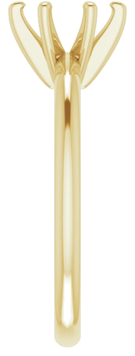 Sužadėtuvių Žiedas „Solitaire“ 585 Geltonojo Aukso Oval 7mm x 5mm (4)