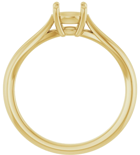 Sužadėtuvių Žiedas „Solitaire“ 14k yellow gold Round 5.8mm (2)