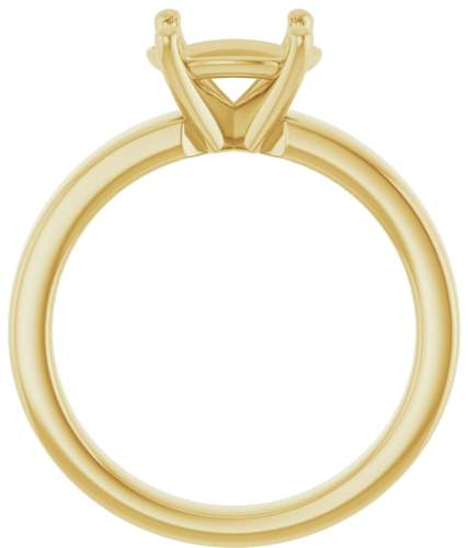 Sužadėtuvių Žiedas „Solitaire“ 585 Geltonojo Aukso Oval 9mm x 7mm (1)