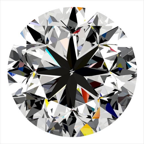 0.3 carat E-VS2 GD cut Natūralus Round Deimantas (1)