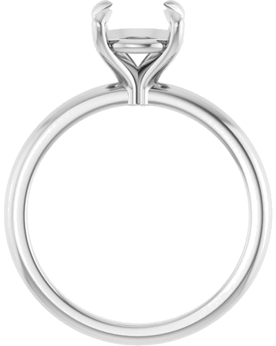 Sužadėtuvių Žiedas 585 Baltojo Aukso Round 8mm (2)