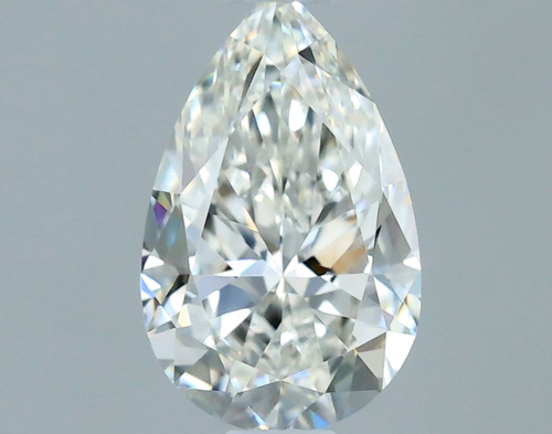 0.5 carat H-IF Natūralus Pear Deimantas (1)