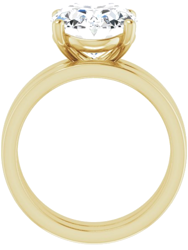 Sužadėtuvių Žiedas „Solitaire“ 14k yellow gold Oval 12mm x 10mm (7)