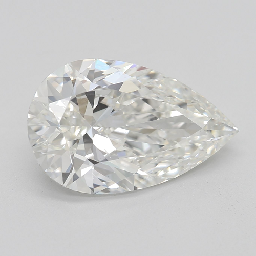 3.01 carat I-VS2 Natūralus Pear Deimantas (1)