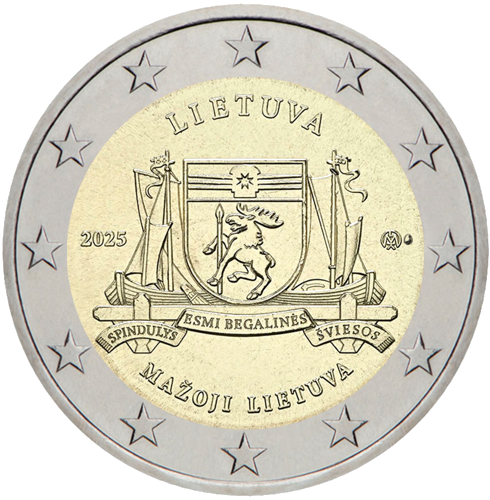 2025 Lithuania Minor Lithuania 2 euro coin BU coin (2)