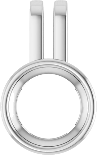 Pakabukas „Bezel-Set Solitaire“ 925 Sidabro Round 8.2mm (1)