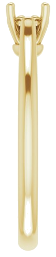 Sužadėtuvių Žiedas „Solitaire“ 10k yellow gold Round 4.4mm (4)