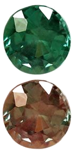 0.38 carat GREEN Round Alexandrite (1)