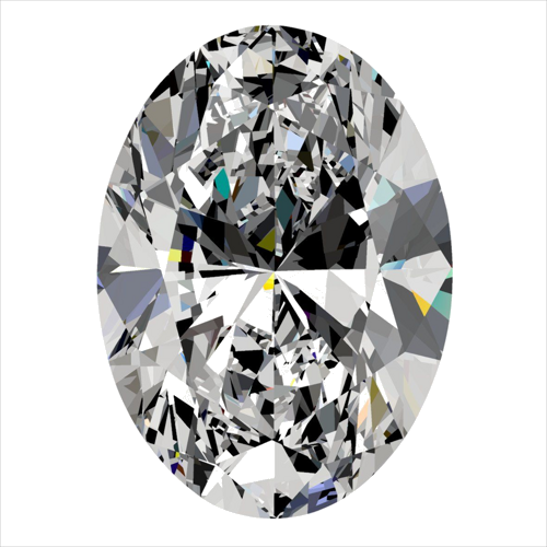 0.6 carat D-VS2 Natūralus Oval Deimantas (1)
