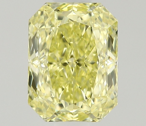 0.7 carat Fancy Yellow-VVS1 Natūralus Radiant Deimantas (1)