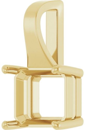 Pakabukas „Solitaire“ 14k yellow gold Emerald 12mm x 10mm (2)
