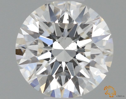 0.53 carat G-SI1 Excellent cut Natūralus Round Deimantas (1)