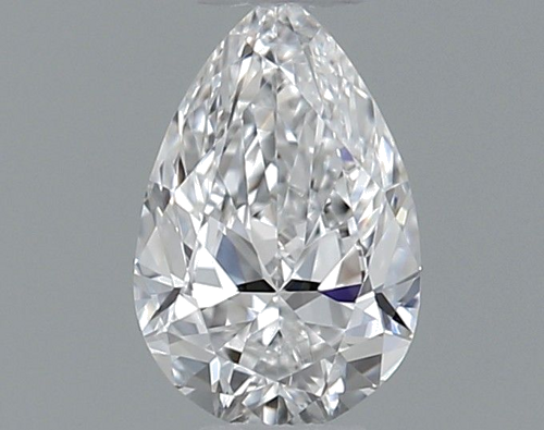 0.3 carat D-VVS1 Natūralus Pear Deimantas (1)