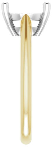 14K Yellow White 11x9 mm Oval Solitaire Engagement Ring Mounting (4)