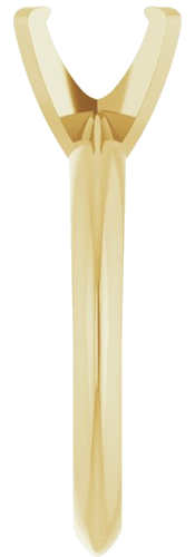 14K Yellow 7.5x5.5 mm Oval Solitaire Engagement Ring Mounting (4)