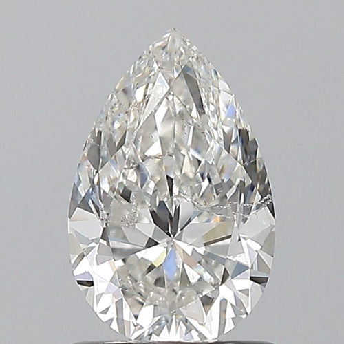 1.0 carat G-SI2 Natūralus Pear Deimantas (1)