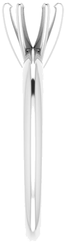 Sužadėtuvių Žiedas „Solitaire“ 585 Baltojo Aukso Round 5.4mm x 5.7mm (4)