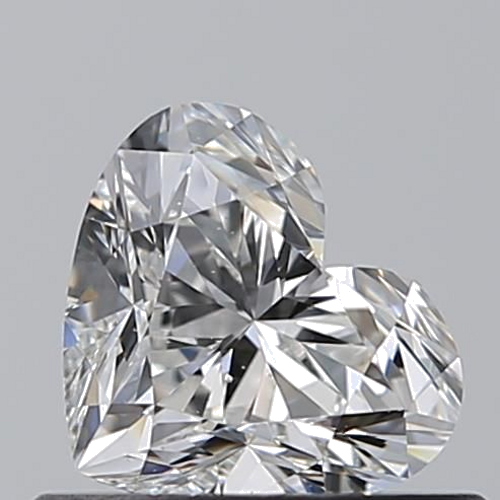 0.52 carat E-SI1 Natūralus Heart Deimantas (1)