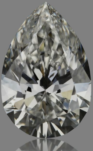 0.61 carat F-SI1 Natūralus Pear Deimantas (1)
