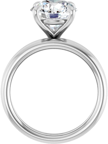 Sužadėtuvių Žiedas „Claw-Prong Solitaire“ 14k white gold Round 9.4mm (7)