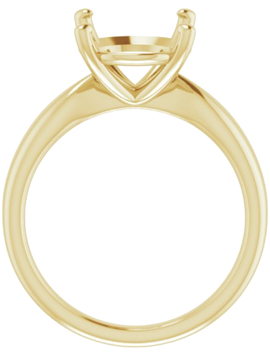 Sužadėtuvių Žiedas 14k yellow gold Oval 12mm x 10mm (2)