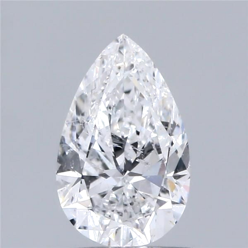 1.0 carat D-SI2 Natūralus Pear Deimantas (1)