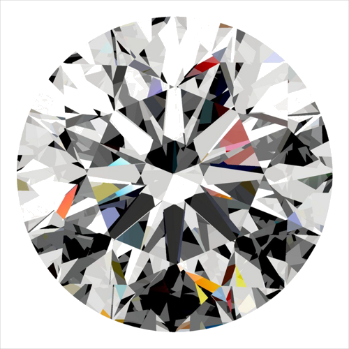 0.3 carat D-VS2 Excellent cut Natūralus Round Deimantas (1)
