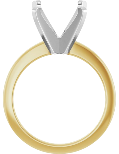 Sužadėtuvių Žiedas 14k yellow/white gold Oval 14mm x 10mm (2)