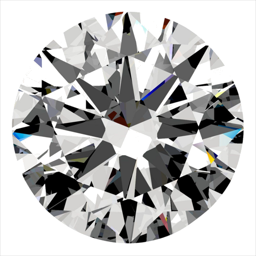 0.4 carat G-SI1 Very Good cut Natūralus Round Deimantas (1)