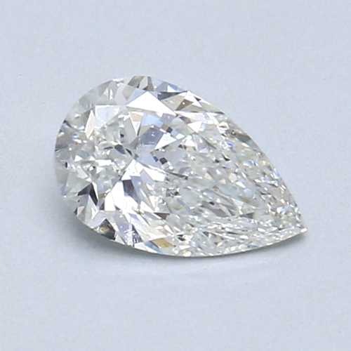 0.6 carat G-SI1 Natūralus Pear Deimantas (1)
