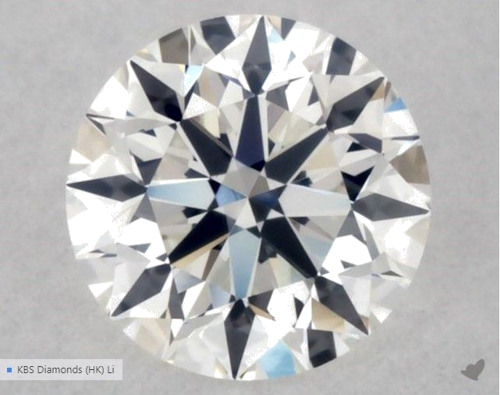 0.56 carat G-VVS2 Excellent cut Natūralus Round Deimantas (1)