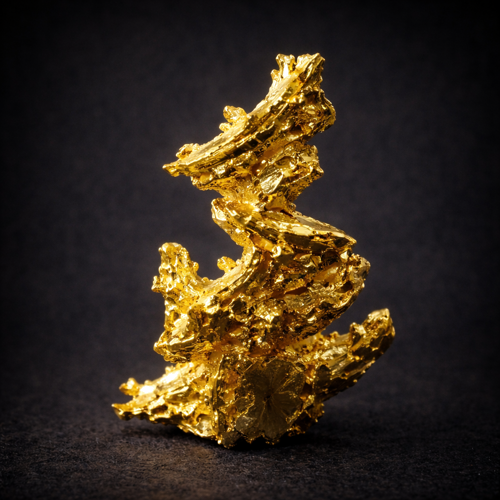 Кристаллический золотой самородок из региона Eagle’s Nest Mine, Калифорния (2)