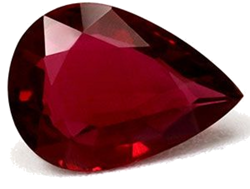 0.69 carat RED Pear Rubinas (1)
