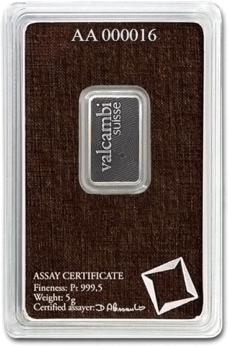 5 g Platinos luitas Valcambi (2)