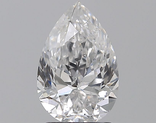 1.7 carat D-SI2 Natūralus Pear Deimantas (1)